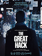 Jaquette The great hack laffaire Cambridge Analytica de Jehane Noujaim 180